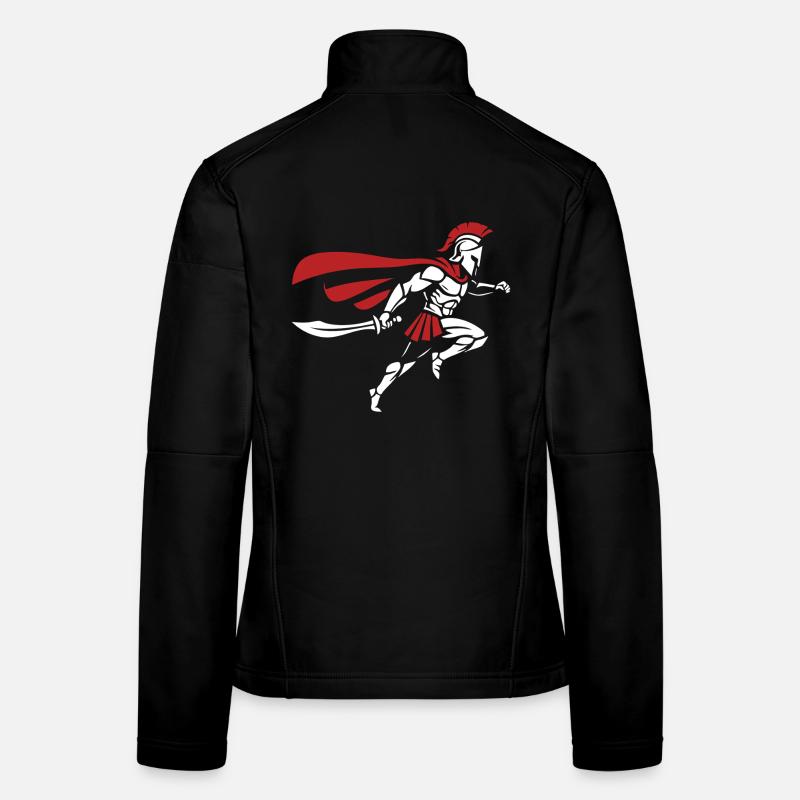 Spartan Sprint Sword Maskottchen Spartan Runner Frauen Softshelljacke