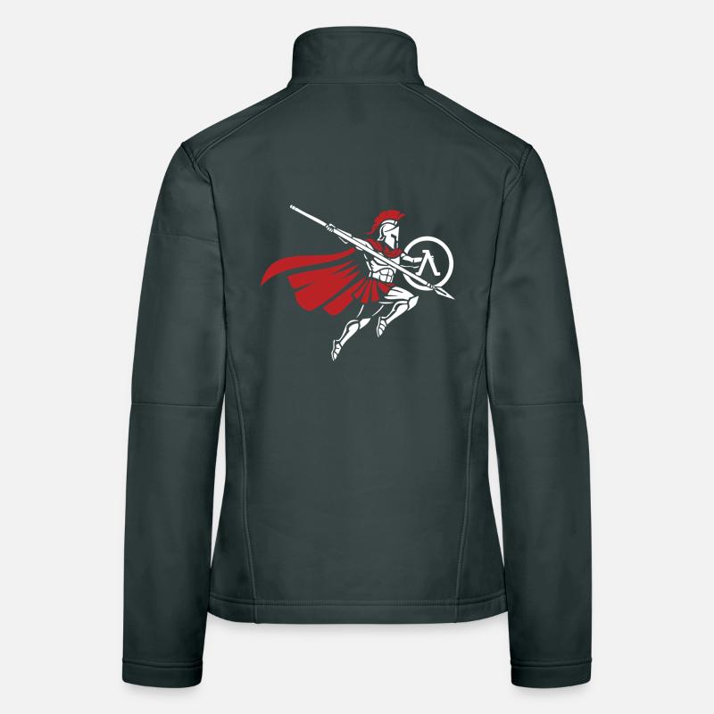 Spartiate Saut de Lance Mascotte Spartan Strike Veste en tissu softshell Femme