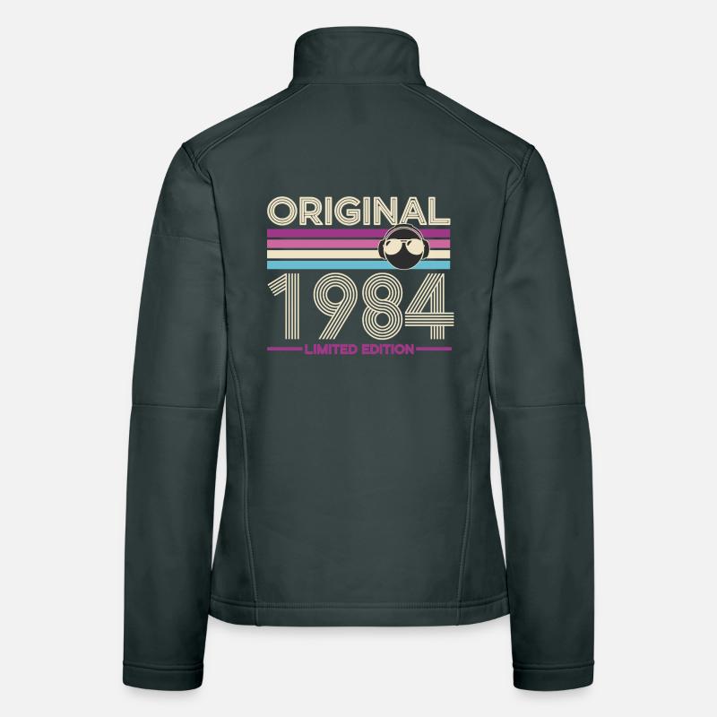 Original 1984 Édition Limitée Retro Veste en tissu softshell Femme