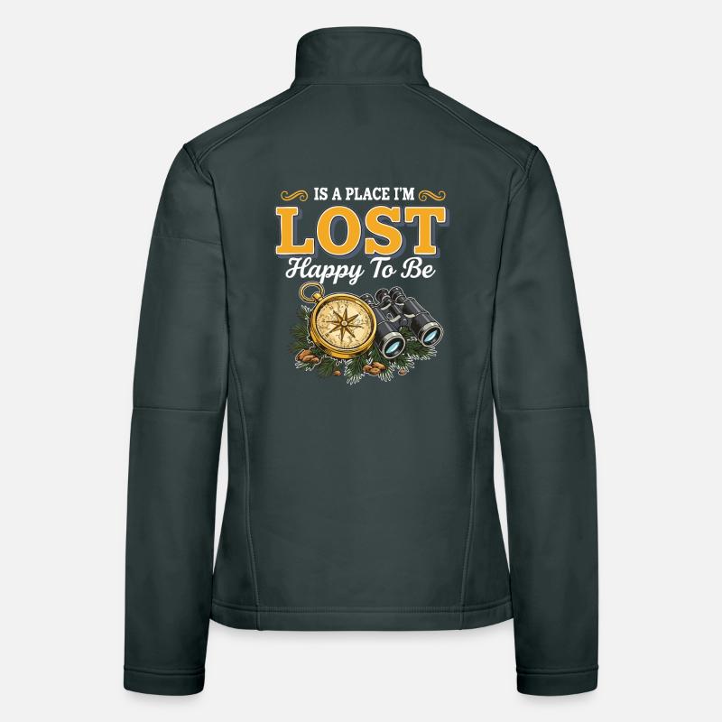 Lost Happy To Be Compass Hike Binoculars Women's Softshell Jacket