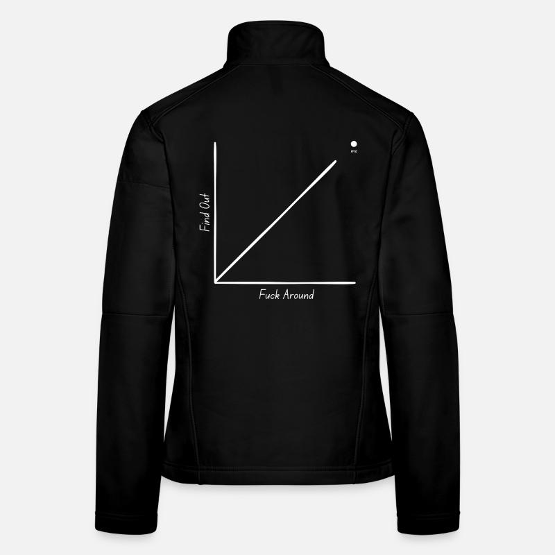 Verarsch herum, finde es heraus Frauen Softshelljacke