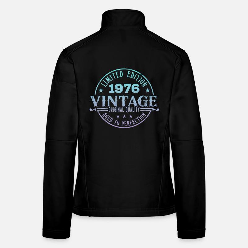Vintage 1976 - Frauen Softshelljacke - Schwarz