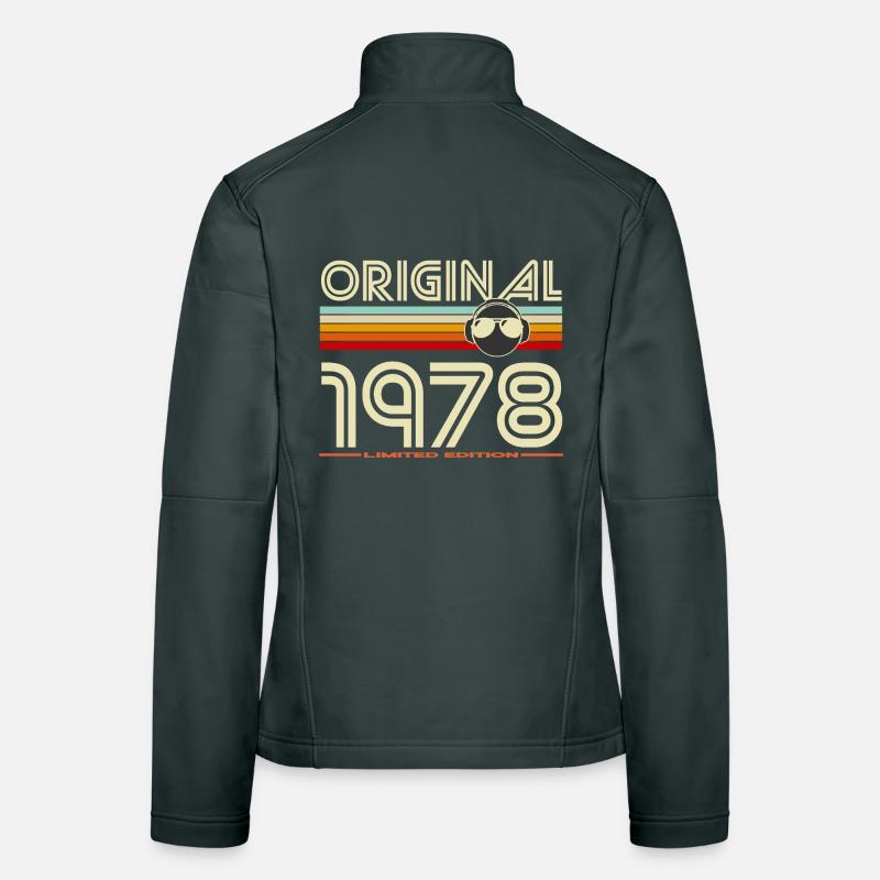 Originale 1978 Retro Casque Veste en tissu softshell Femme