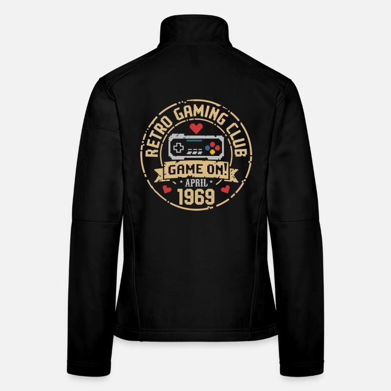 Avril 1969 Anniversaire avril 1969 Rétro Veste en tissu softshell Femme