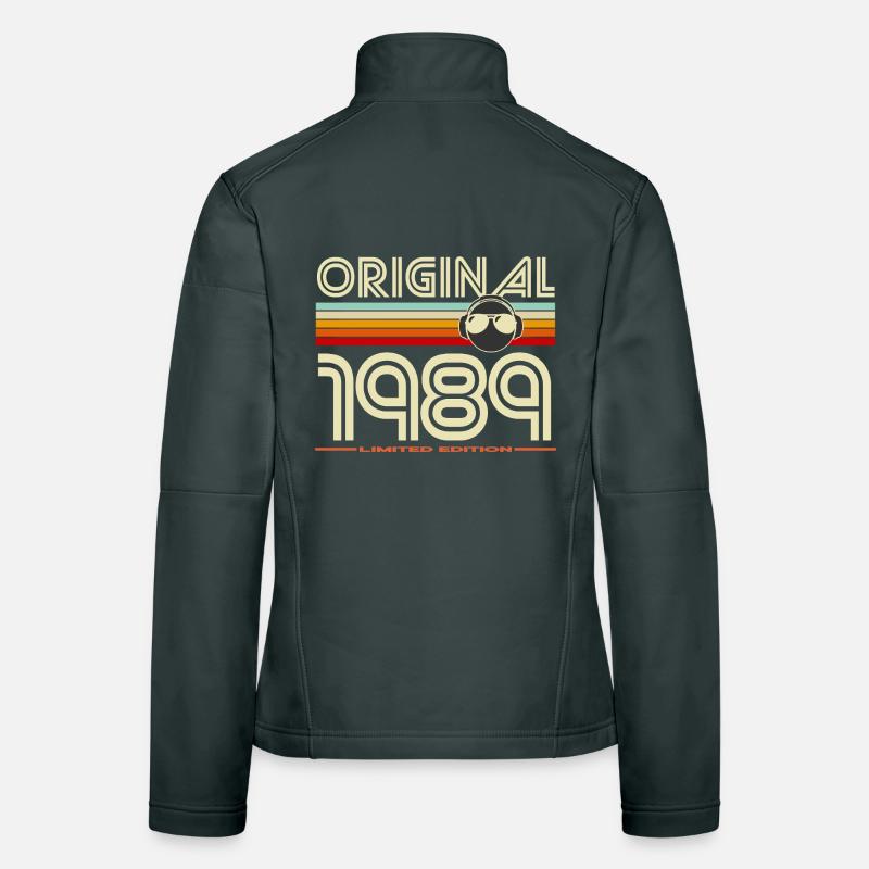 Original 1989 Retro Casque Veste en tissu softshell Femme