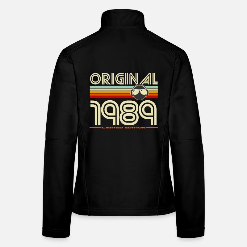 Originaler Retro-Helm von 1989 Frauen Softshelljacke