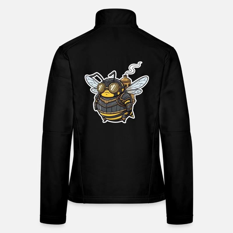 Abeille Ouvrière Steampunk Blindée Goggles Veste en tissu softshell Femme
