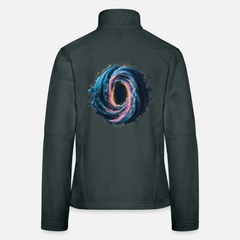 Galaxy Cosmic Nebula Space Print Women's Softshell Jacket