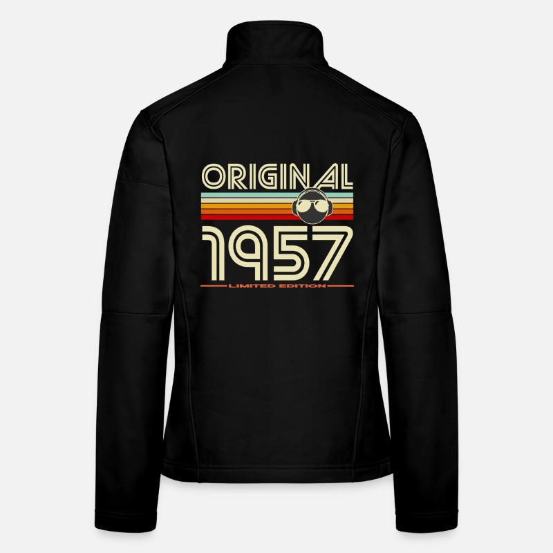 Original 1957 Édition Retro Audio Veste en tissu softshell Femme