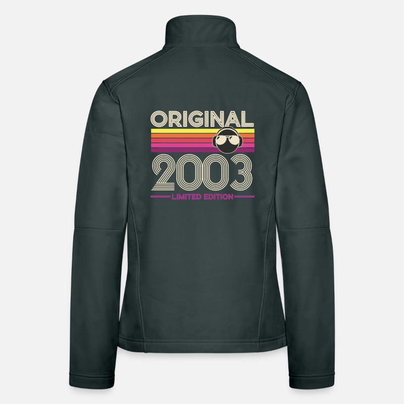 Original 2003 Edition Rétro DJ Veste en tissu softshell Femme