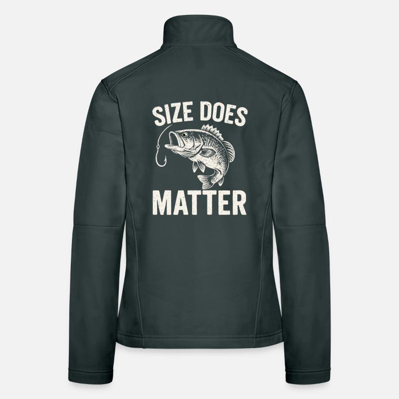 La taille compte - T-shirt Drôle de Pêcheur Veste en tissu softshell Femme