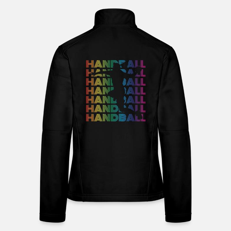 Handball Spielerin - Frauen Softshelljacke - Schwarz