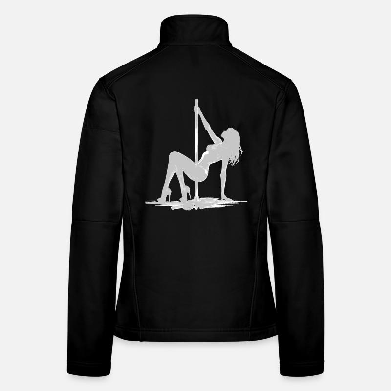 Exotic Pole Dance: Sexy Squat in High Heels Art Frauen Softshelljacke