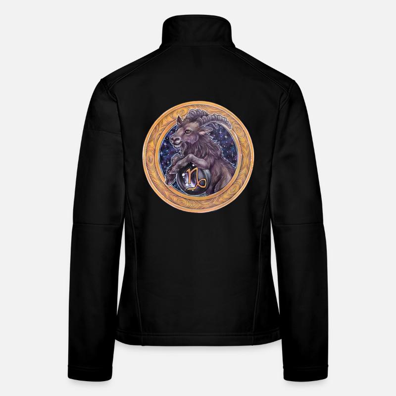Zodiac Sign Sternzeichen Steinbock Capricorn Frauen Softshelljacke