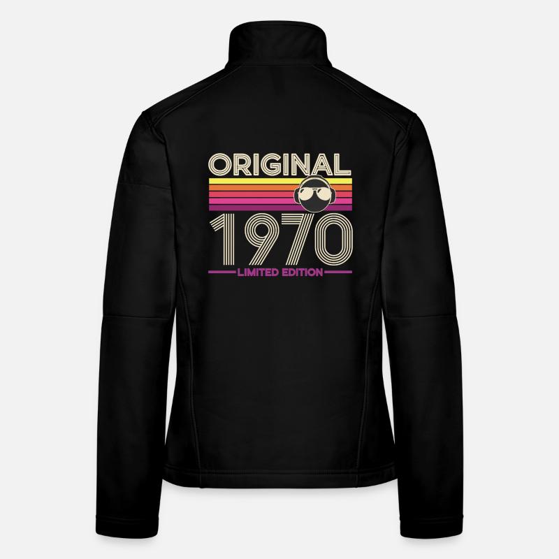 Originale Retro-Edition der 1970er Jahre Frauen Softshelljacke