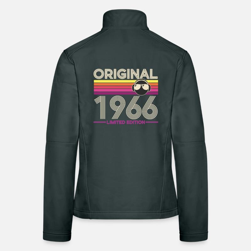 Original 1966 Édition Limitée Retro Veste en tissu softshell Femme