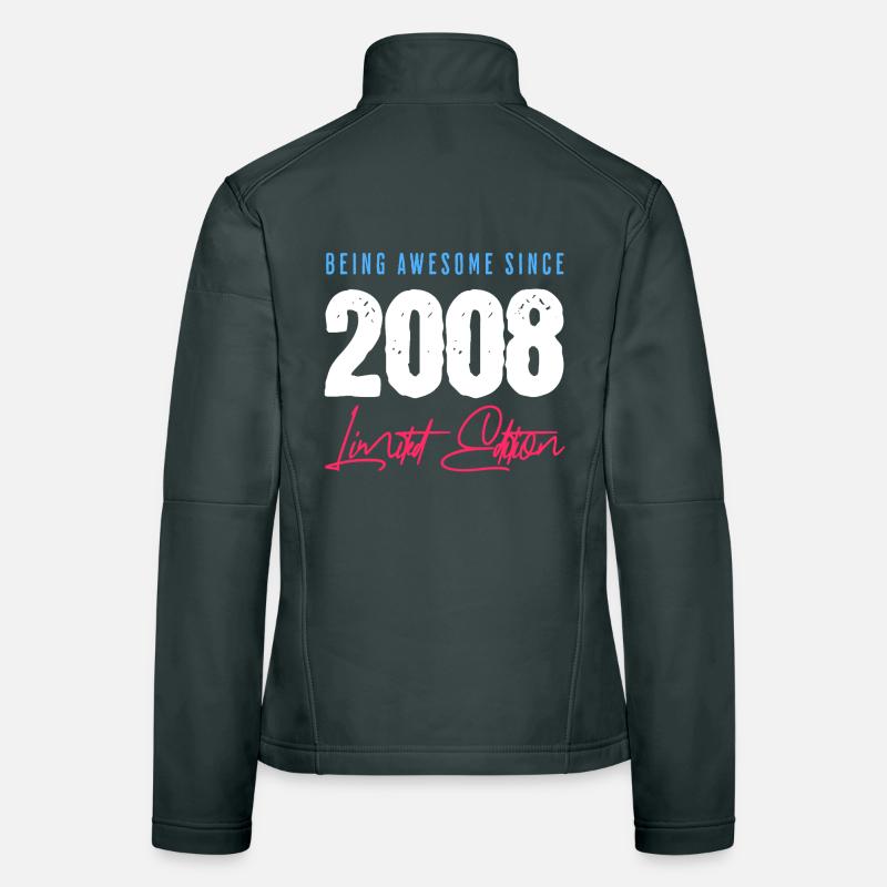 Being Awesome Since 2008 18 Geburtstag Frauen Softshelljacke