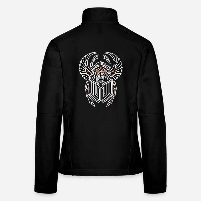 Scarabee Egyptien Aile Totem Divin Veste en tissu softshell Femme