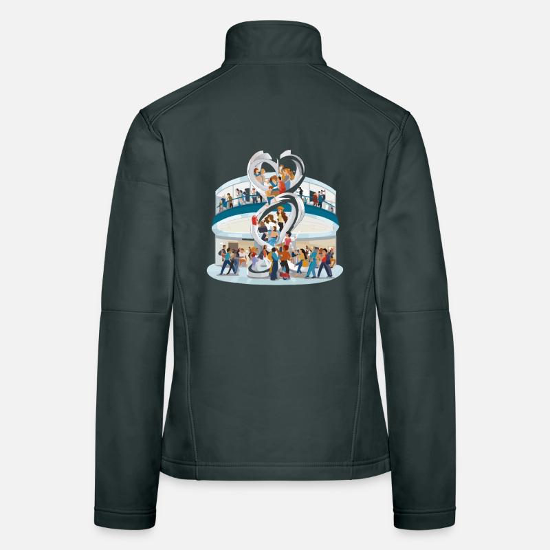 Communauté de la Sculpture du Cœur Veste en tissu softshell Femme