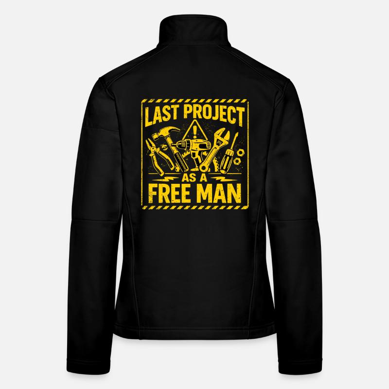 Last Project as a Free Man - JGA Warnschild Frauen Softshelljacke