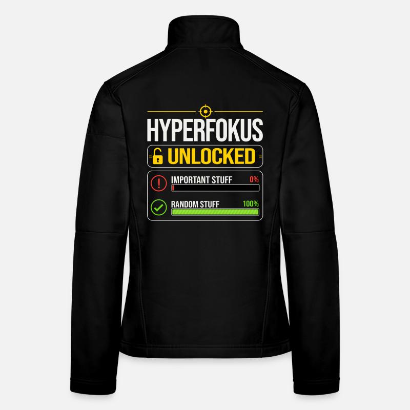 Hyperfokus Unlocked Gaming ADHS  Frauen Softshelljacke