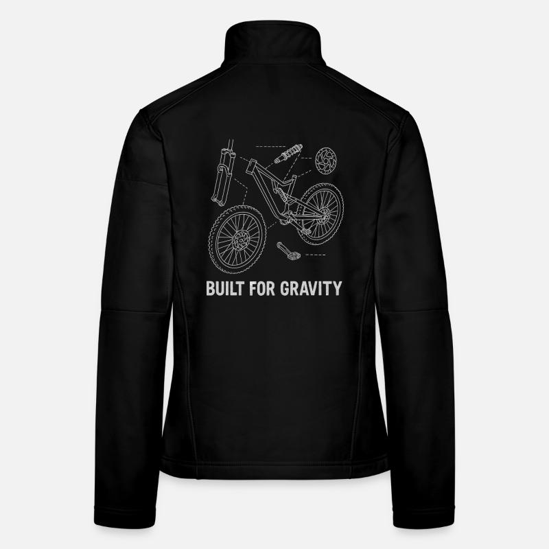 Construit pour la gravité : Dessin explosé de DH-Bike Veste en tissu softshell Femme