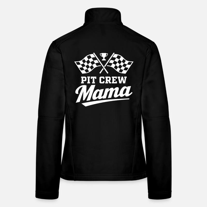 Conception de la Course Motorsport Mama Pit Crew Veste en tissu softshell Femme