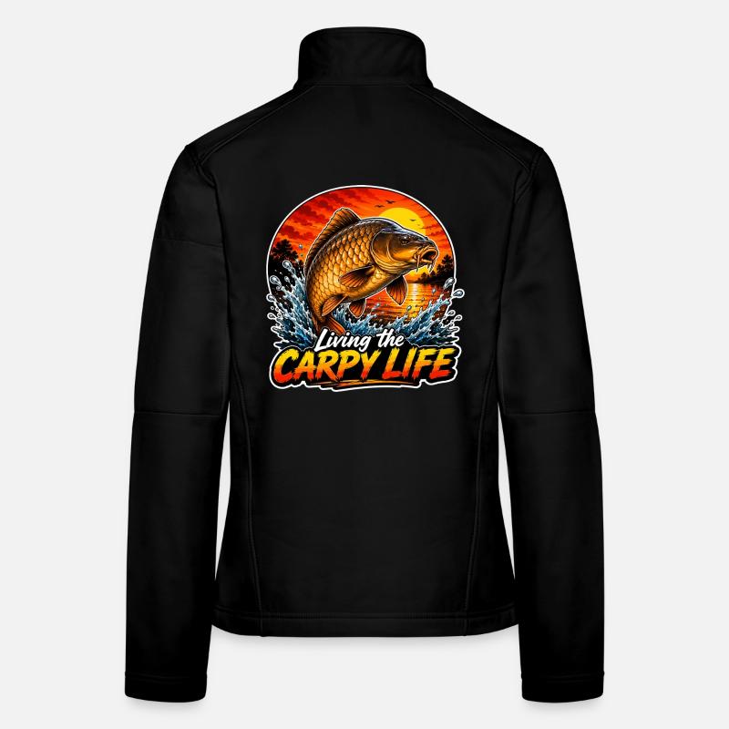 Living The Carpy Life Common Carp Women's Softshell Jacket