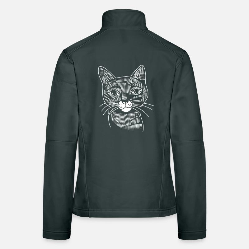 Chat Veste en tissu softshell Femme