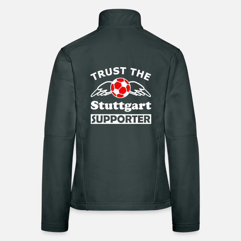 Stuttgart Supporter Wingball Veste en tissu softshell Femme