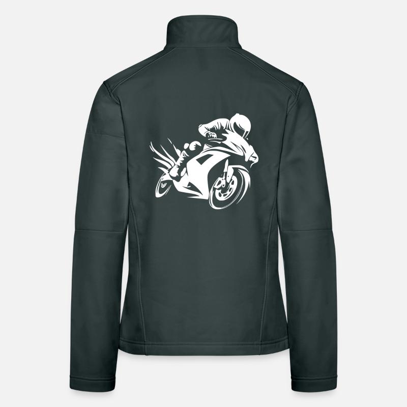 Motard Motard Veste en tissu softshell Femme