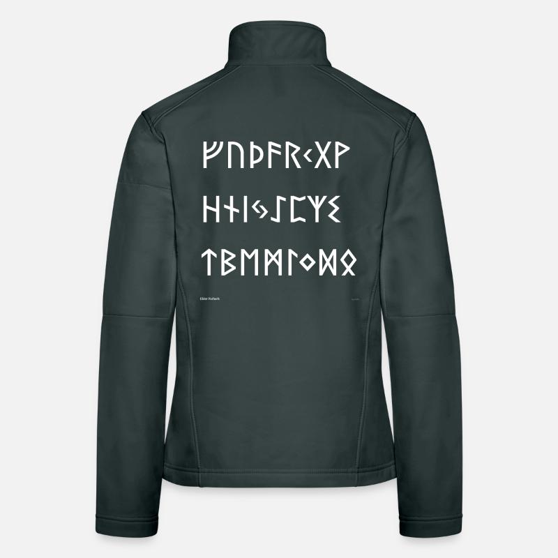 Futhark Elder (blanc) Veste en tissu softshell Femme