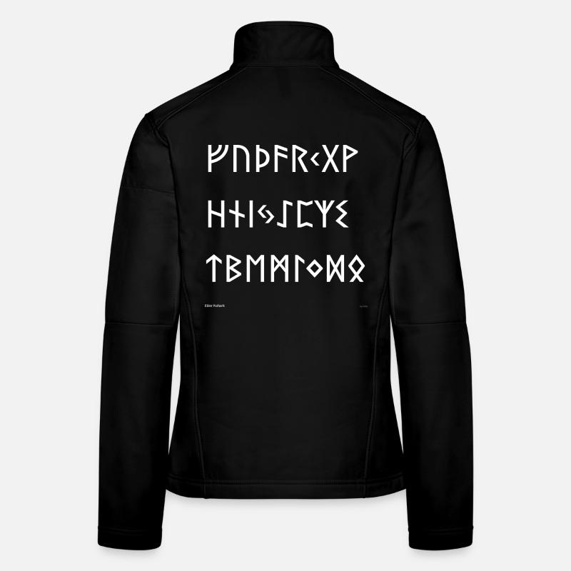 Elder Futhark (weiß) Frauen Softshelljacke
