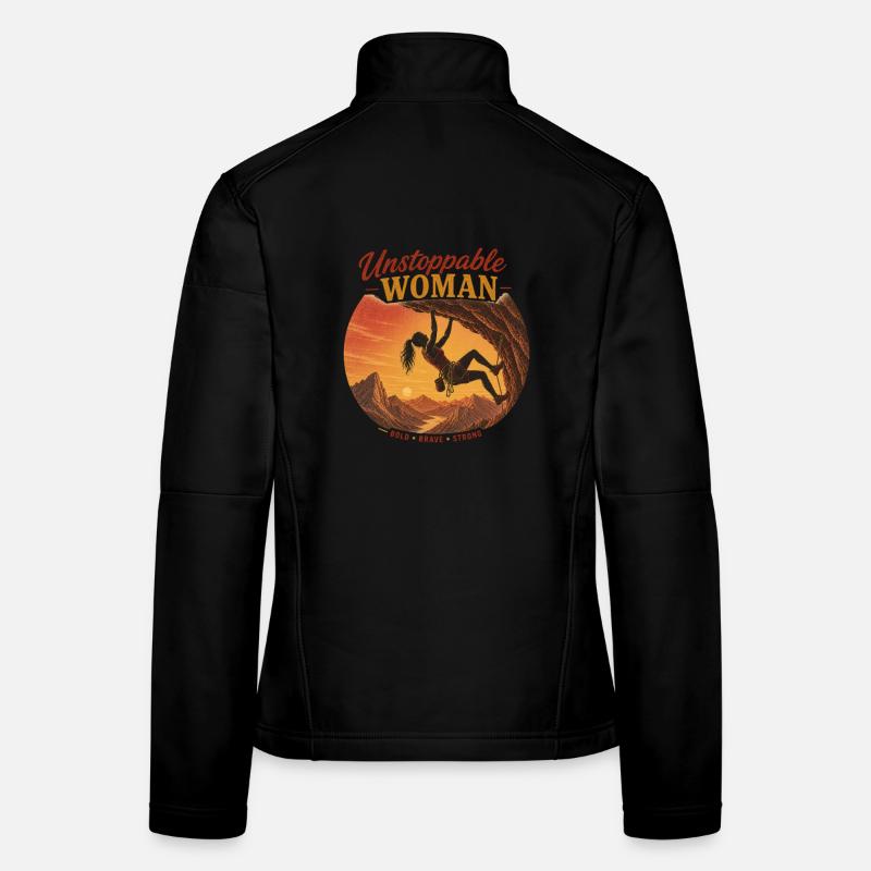 Unstoppable Climber – Brave & Strong Women's Softshell Jacket