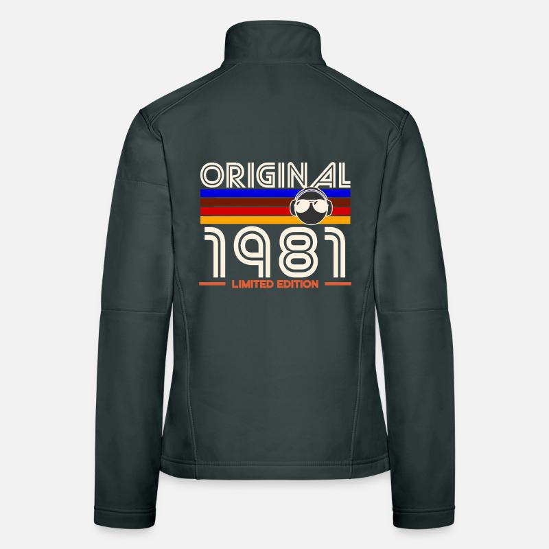 Originale Retro Limited Edition von 1981 Frauen Softshelljacke