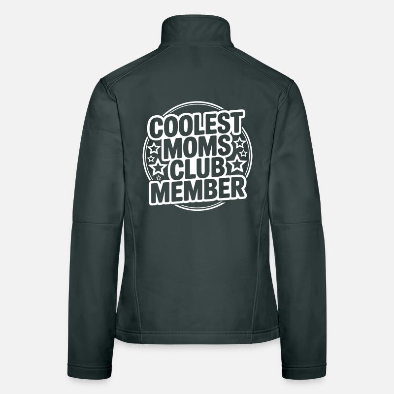 Membre du club des mamans les plus cool Veste en tissu softshell Femme