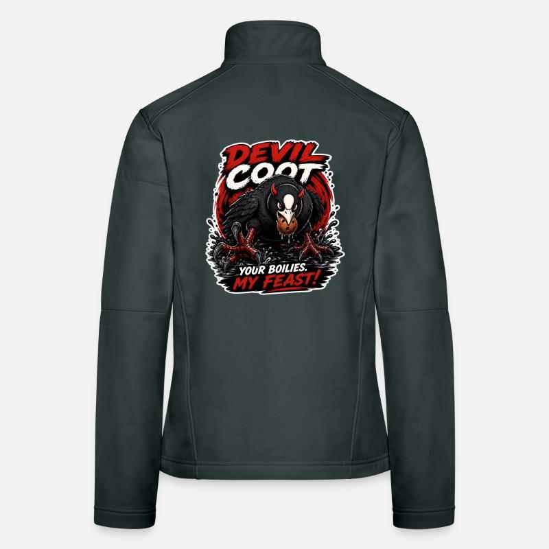 Devil Coot Boilie Thief Carp Fishing Women's Softshell Jacket