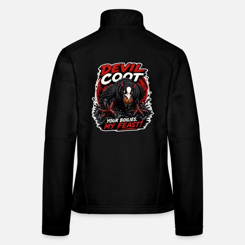 Devil Coot Boilie Thief Carp Fishing Women's Softshell Jacket