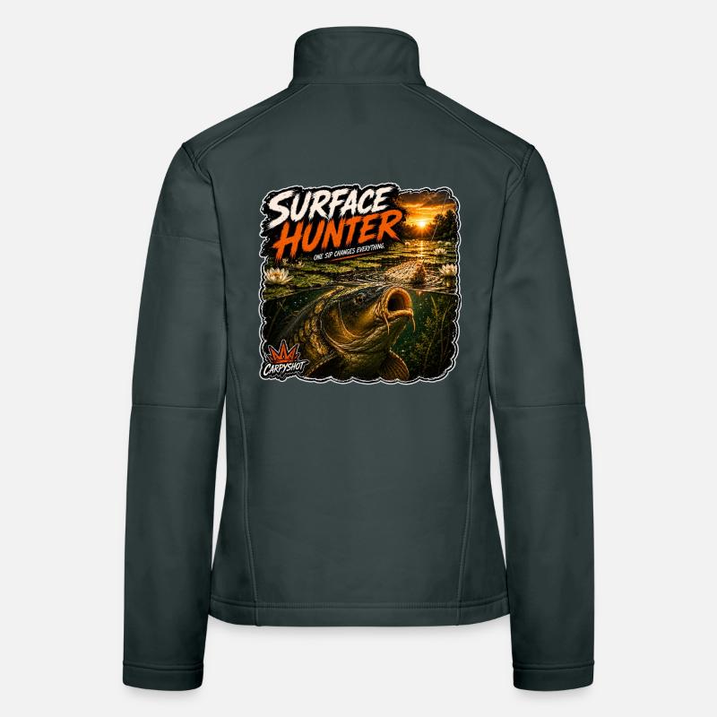 Conception de la pêche à la carpe de chasse de surface Veste en tissu softshell Femme