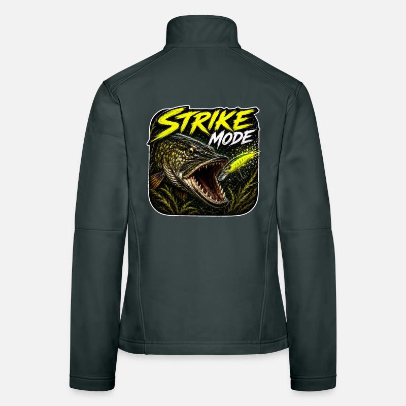 Strike-Mode Hechtfischerei-Design Frauen Softshelljacke