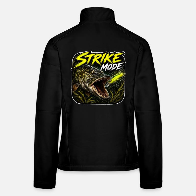 Strike-Mode Hechtfischerei-Design Frauen Softshelljacke