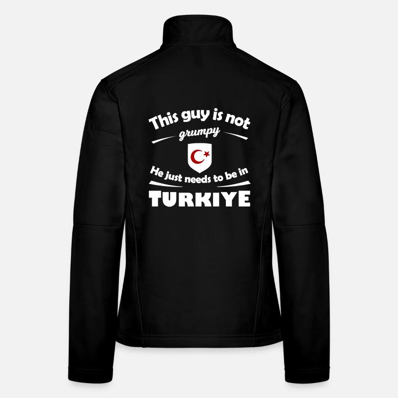 Dieser Typ ist nicht grimmig Turkiye Frauen Softshelljacke