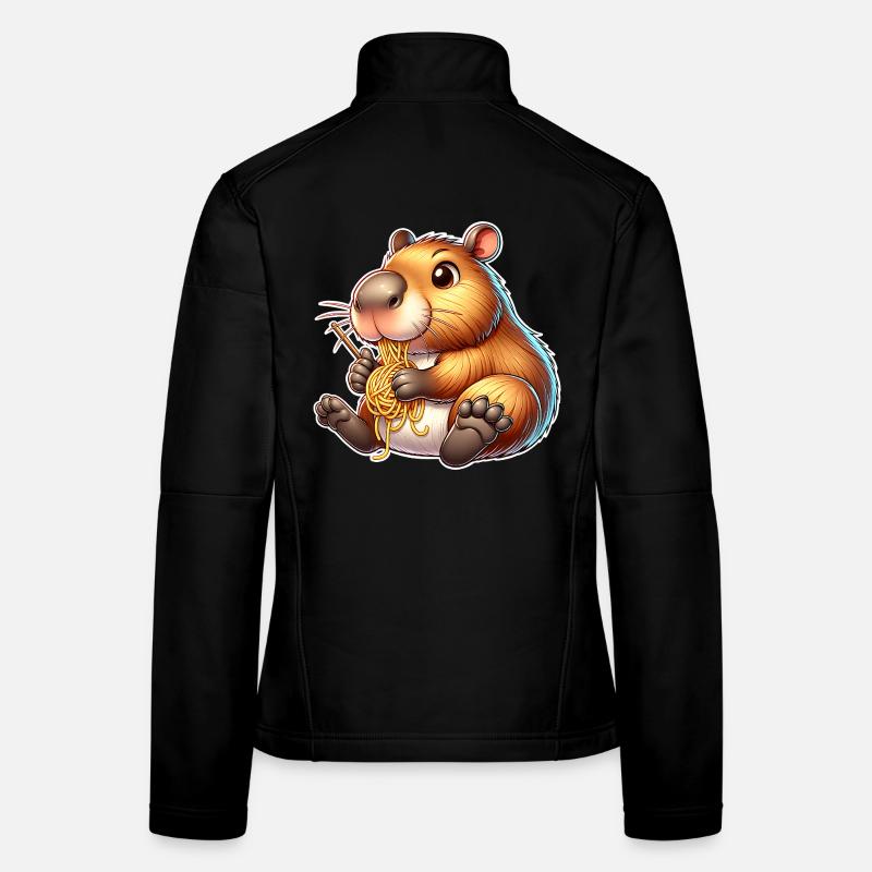 Capybara Pasta Women's Softshell Jacket