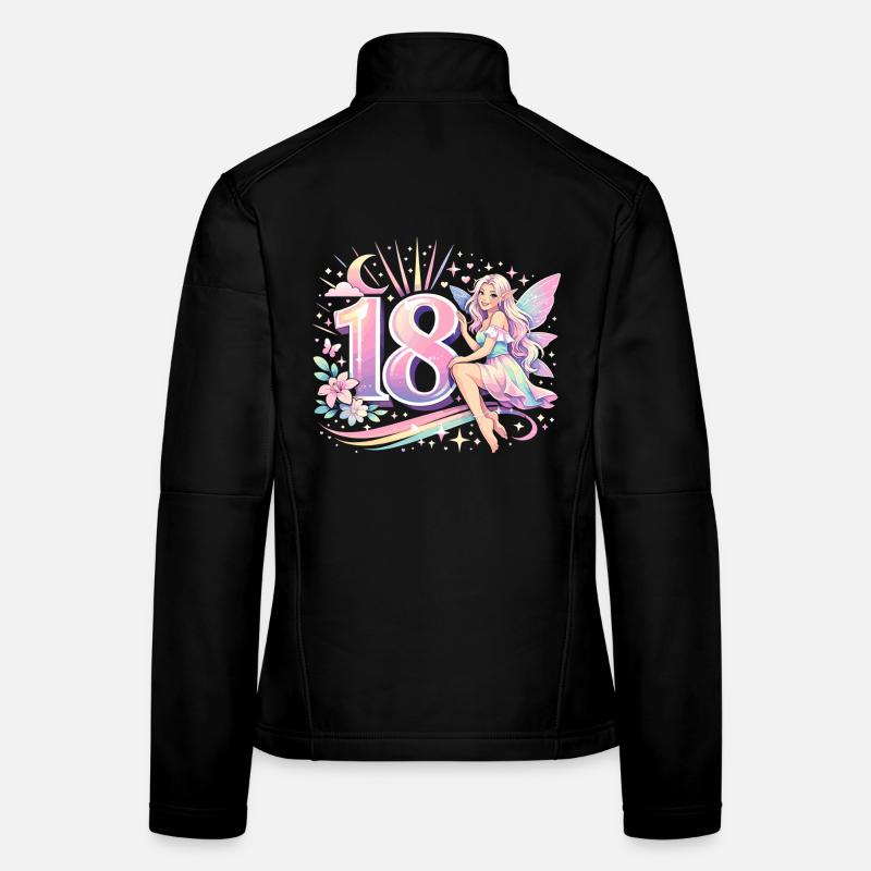 Elfe des 18 ans – cadeau rétro pastel Veste en tissu softshell Femme