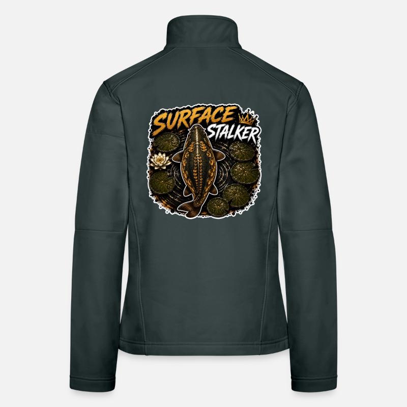 Conception de la pêche à la carpe de surface Stalker Veste en tissu softshell Femme