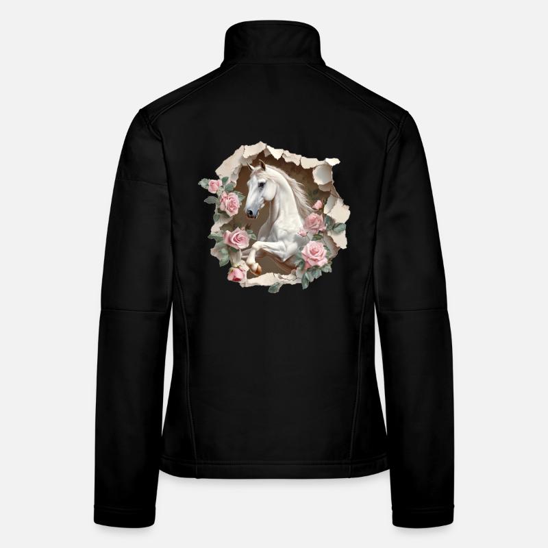 Cheval Veste en tissu softshell Femme