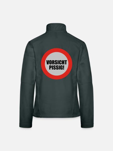 Vorsicht pissig | bösartig | übel | schelcht - Veste en tissu softshell Femme - noir - Dos