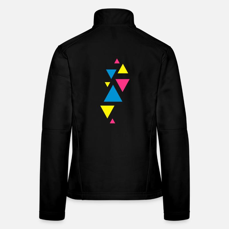 three eckedesign forms hipster - Women's Softshell Jacket - black
