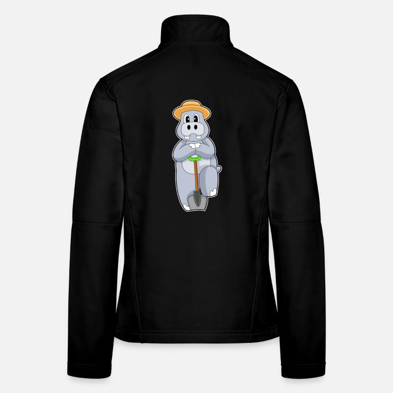 Ferme de pellets d’éleveur d’hippopotames Veste en tissu softshell Femme