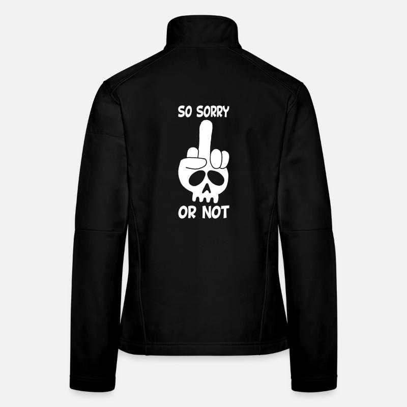 Rude White Skull Women's Softshell Jacket